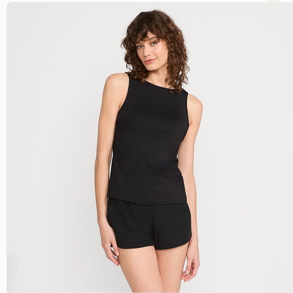 Lands end Tankini black high neck - Picture 2 of 10